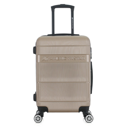 Valise beige de notre collection American Star Chicago, taille S de face