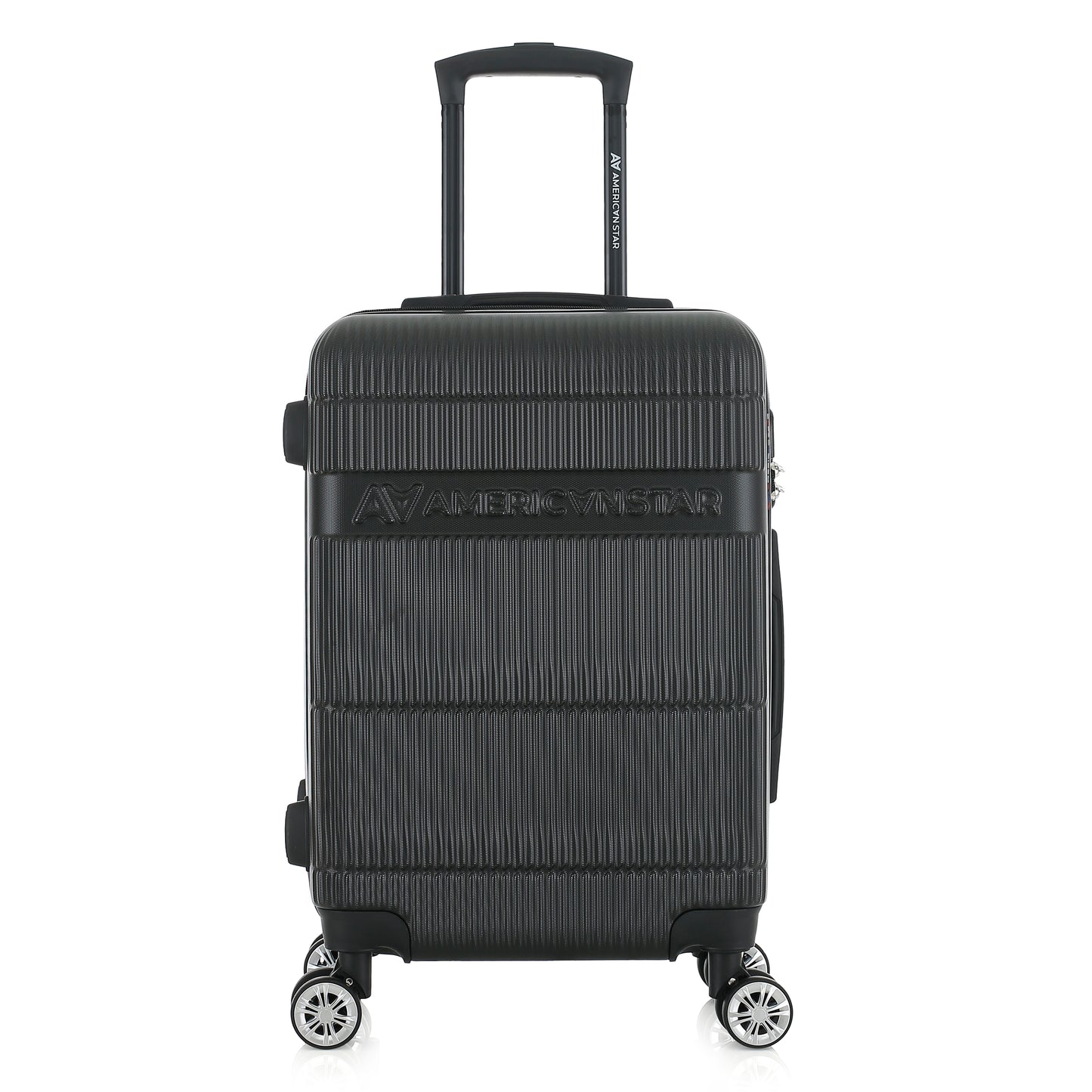Valise noire de notre collection American Star Chicago, taille S de face