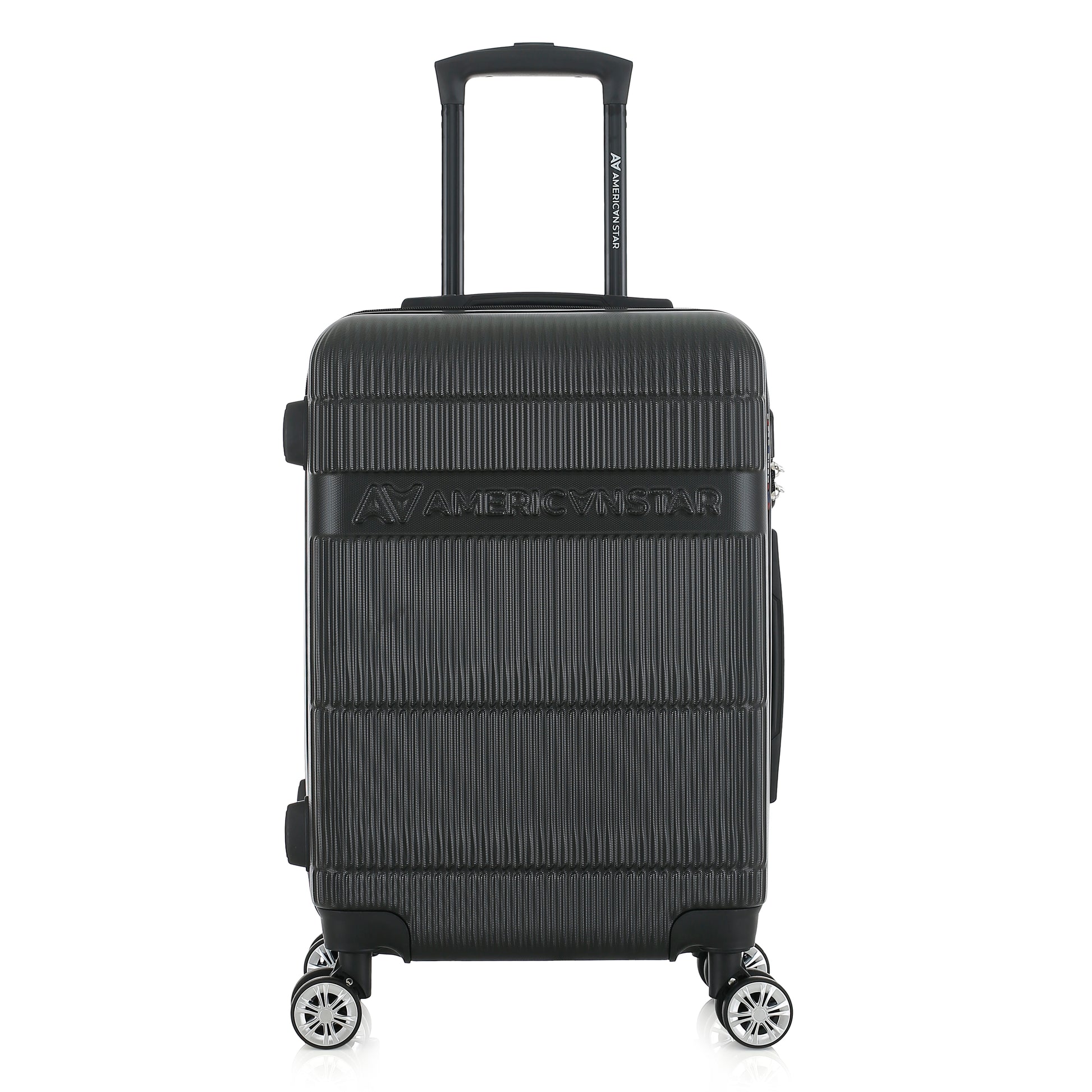 Valise noire de notre collection American Star Chicago, taille S de face