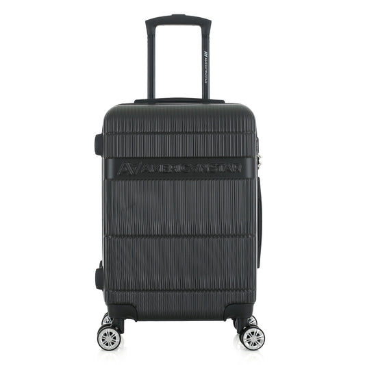 Valise noire de notre collection American Star Chicago, taille S de face