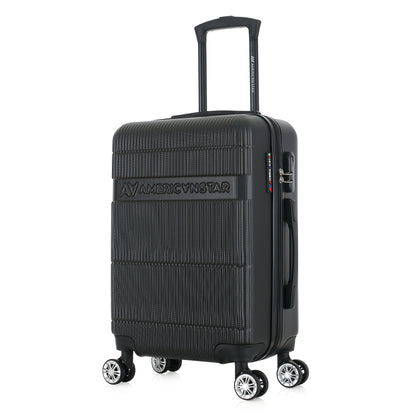 Valise noire de notre collection American Star Chicago, taille S de 3/4
