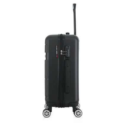 Valise noire de notre collection American Star Chicago, taille S de côté