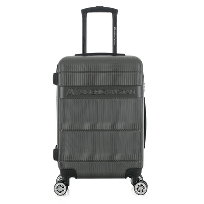 Valise grise de notre collection American Star Chicago, taille S de face