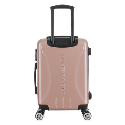 Valise or rose de notre collection American Star Chicago, taille S de dos