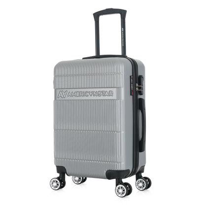 Valise argent de notre collection American Star Chicago, taille S de 3/4