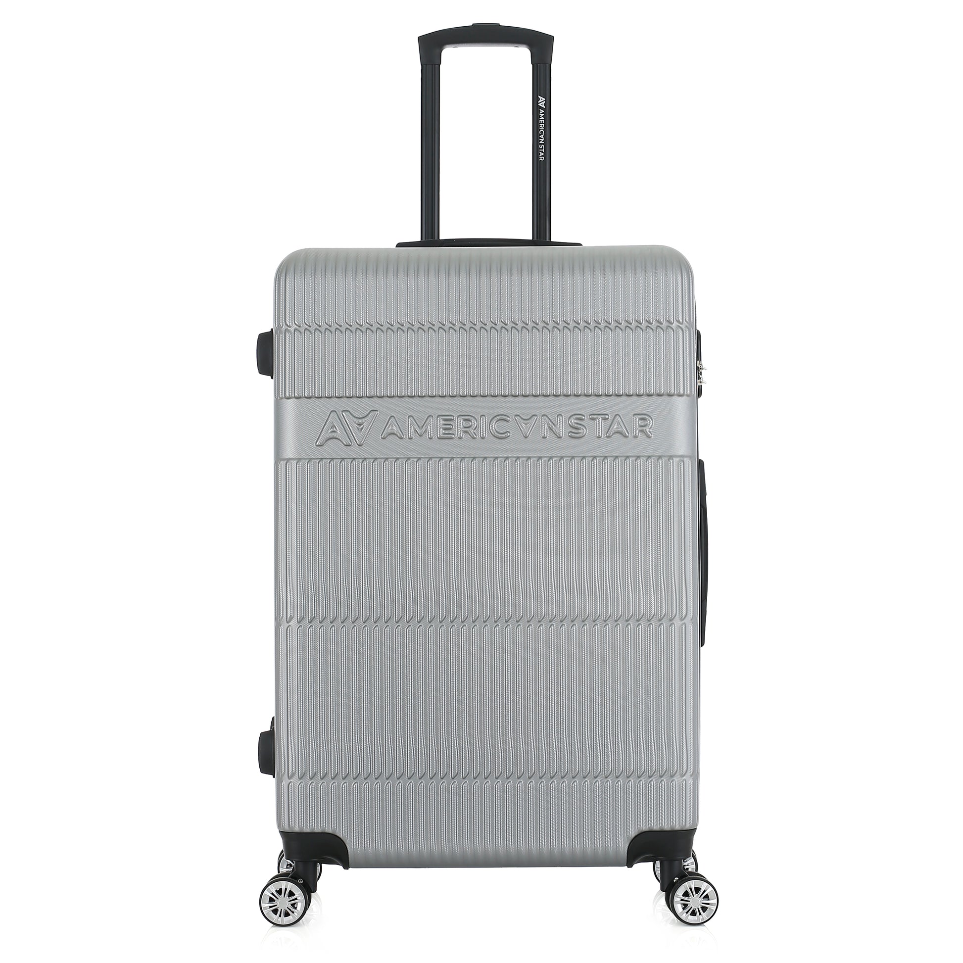 Grande valise silver de face
