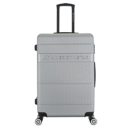 Grande valise silver de face
