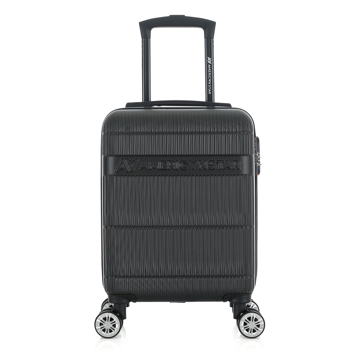 Valise noire de notre collection American Star Chicago, taille XS de face