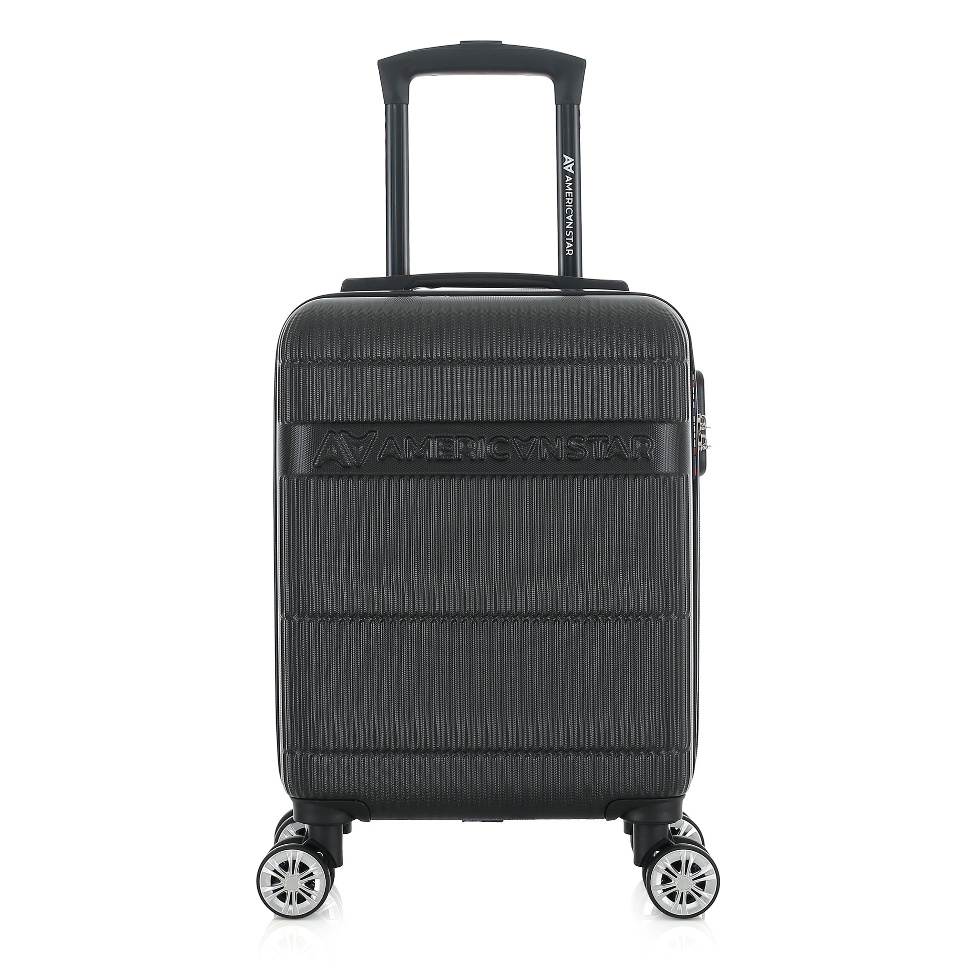 Valise noire de notre collection American Star Chicago, taille XS de face