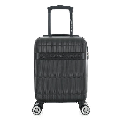 Valise noire de notre collection American Star Chicago, taille XS de face