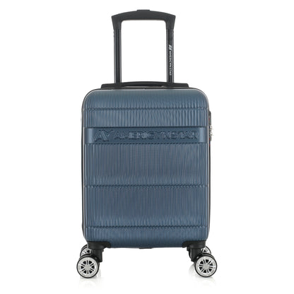Valise bleue de notre collection American Star Chicago, taille XS de face