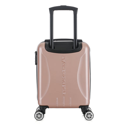 Valise or rose de notre collection American Star Chicago, taille XS de dos