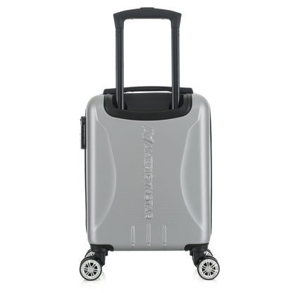 Valise argent de notre collection American Star Chicago, taille XS de dos