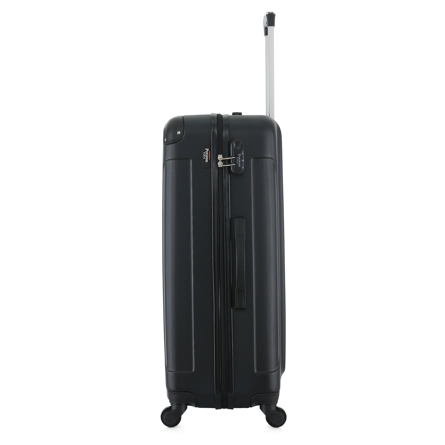 Valise noire de notre collection Potiron Paris, Concorde, taille L, de côté