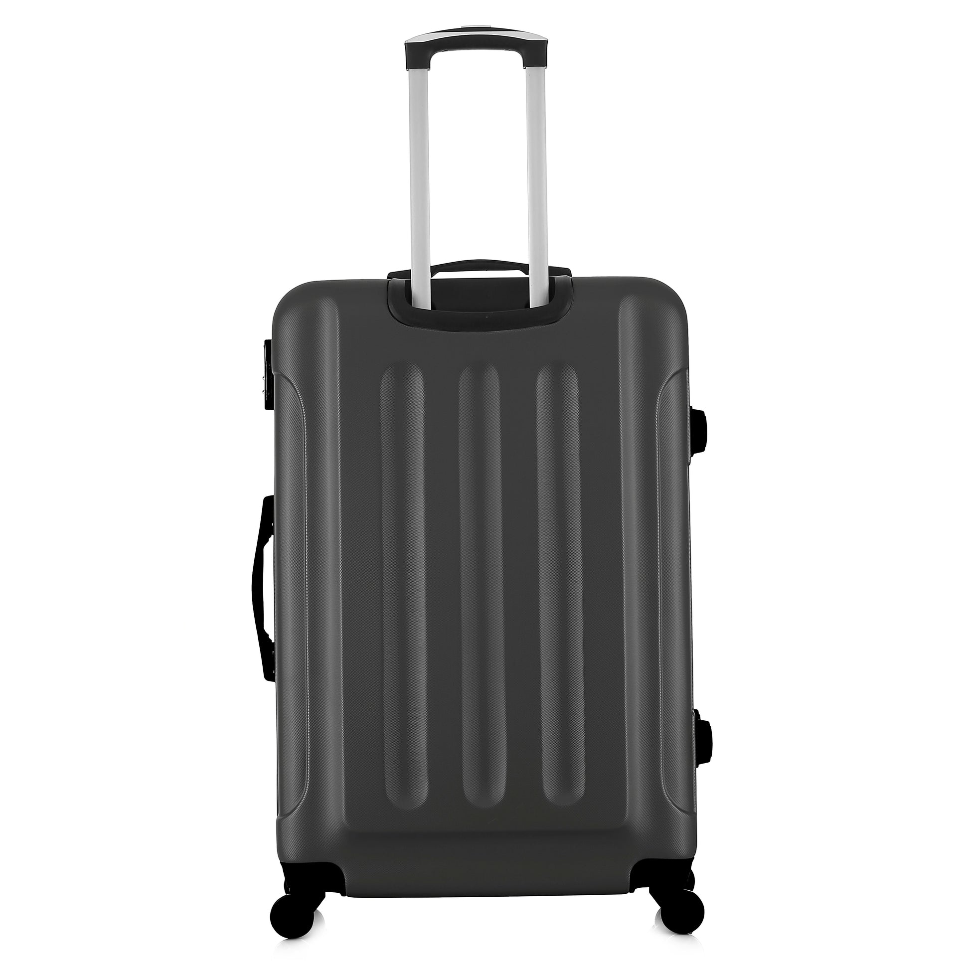 Valise grise de notre collection Potiron Paris, Concorde, taille L, de dos