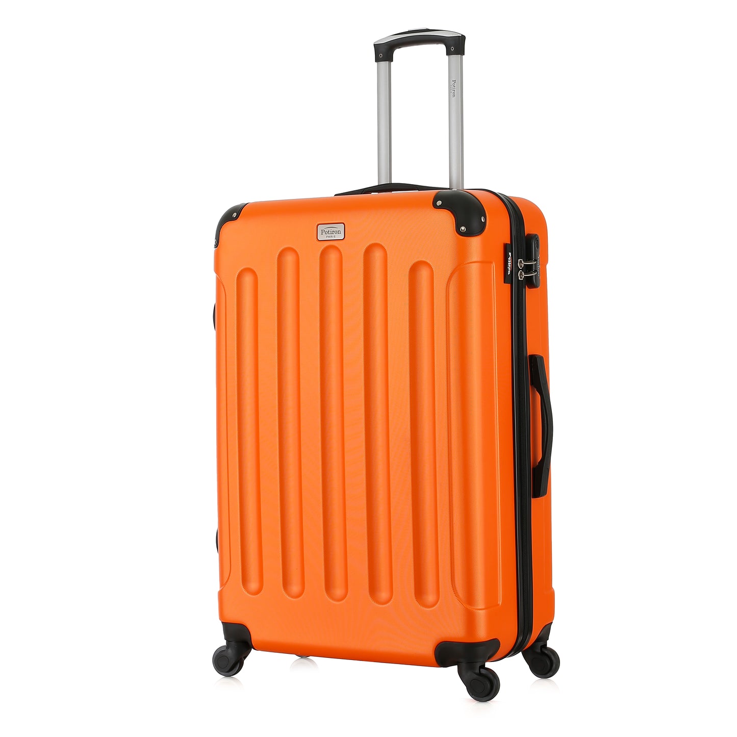 Valise orange de notre collection Potiron Paris, Concorde, taille L, de 3/4