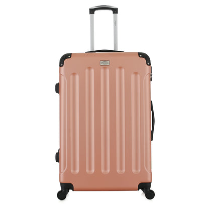 Valise rose de notre collection Potiron Paris, Concorde, taille L, de face