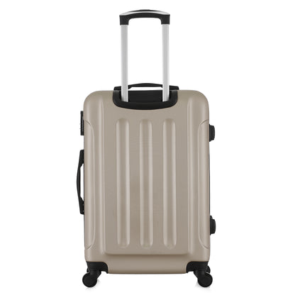 Valise beige de notre collection Potiron Paris, Concorde, taille M, de dos