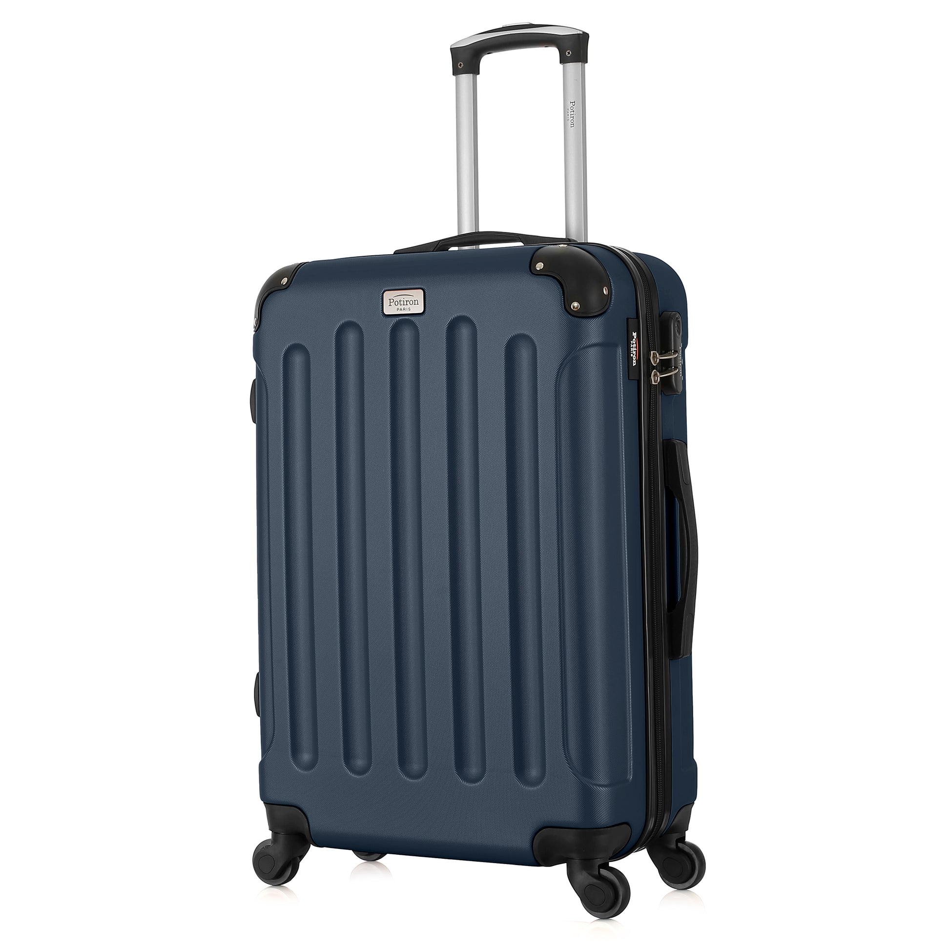 Valise bleue de notre collection Potiron Paris, Concorde, taille M, de 3/4