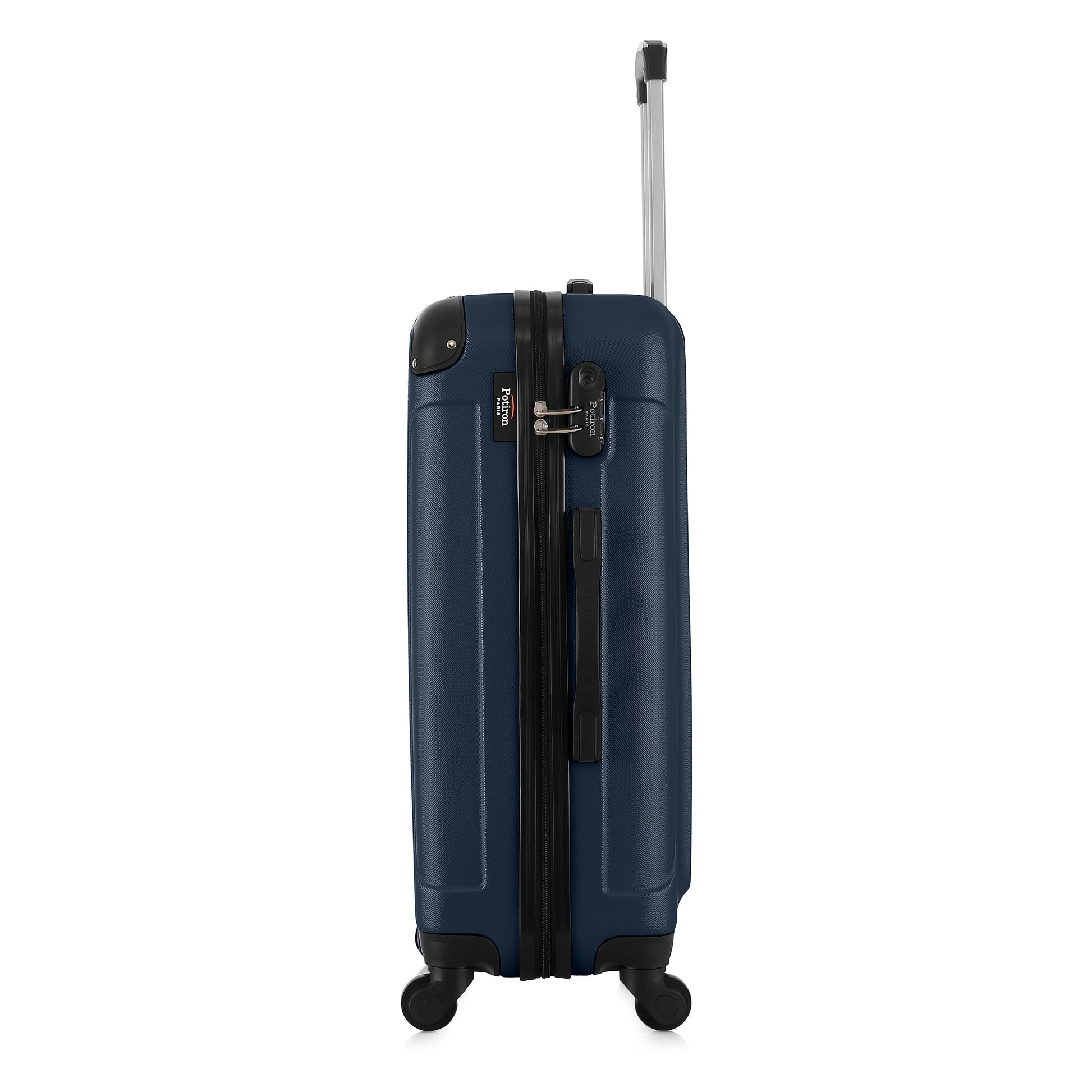 Valise bleue de notre collection Potiron Paris, Concorde, taille M, de côté