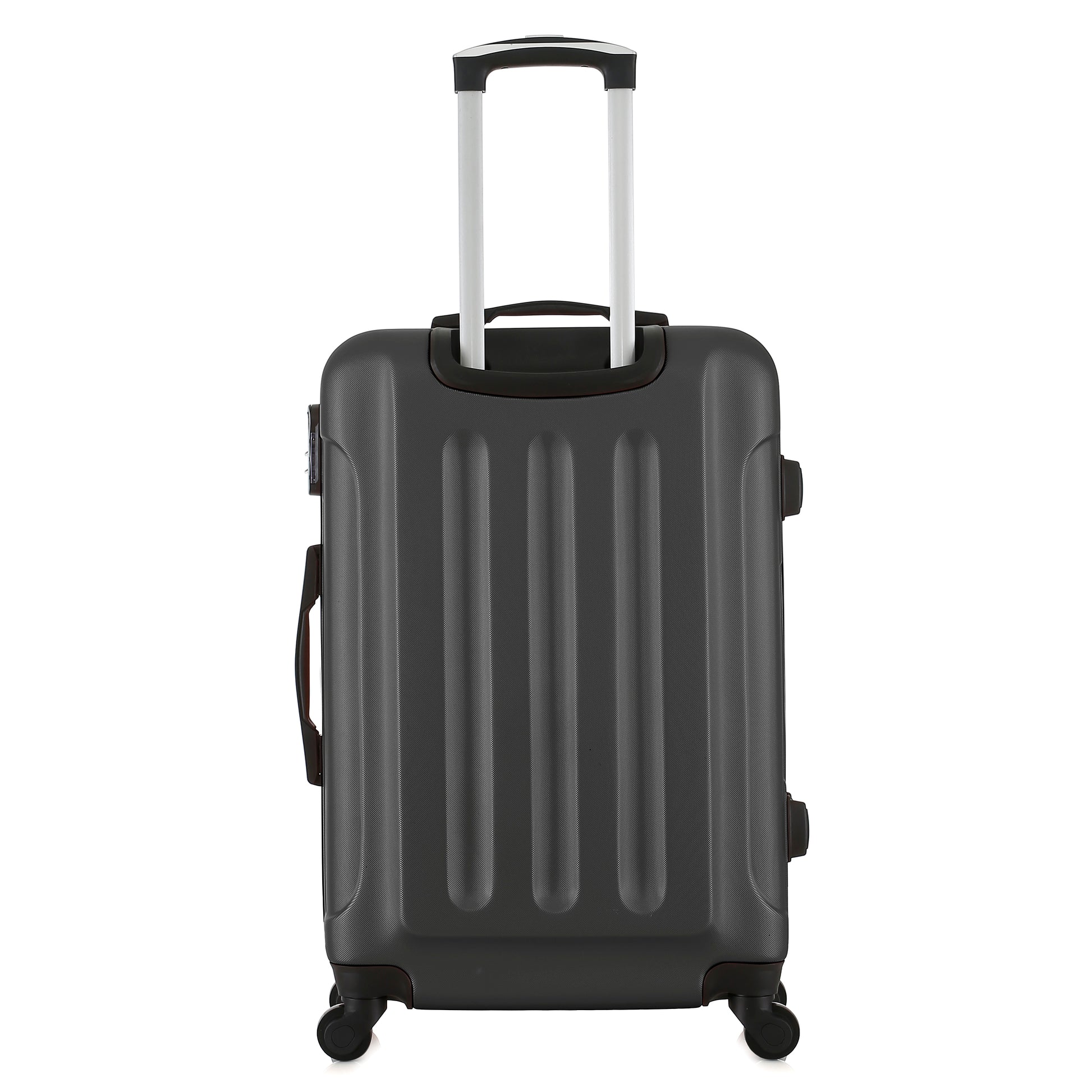 Valise grise de notre collection Potiron Paris, Concorde, taille M, de dos