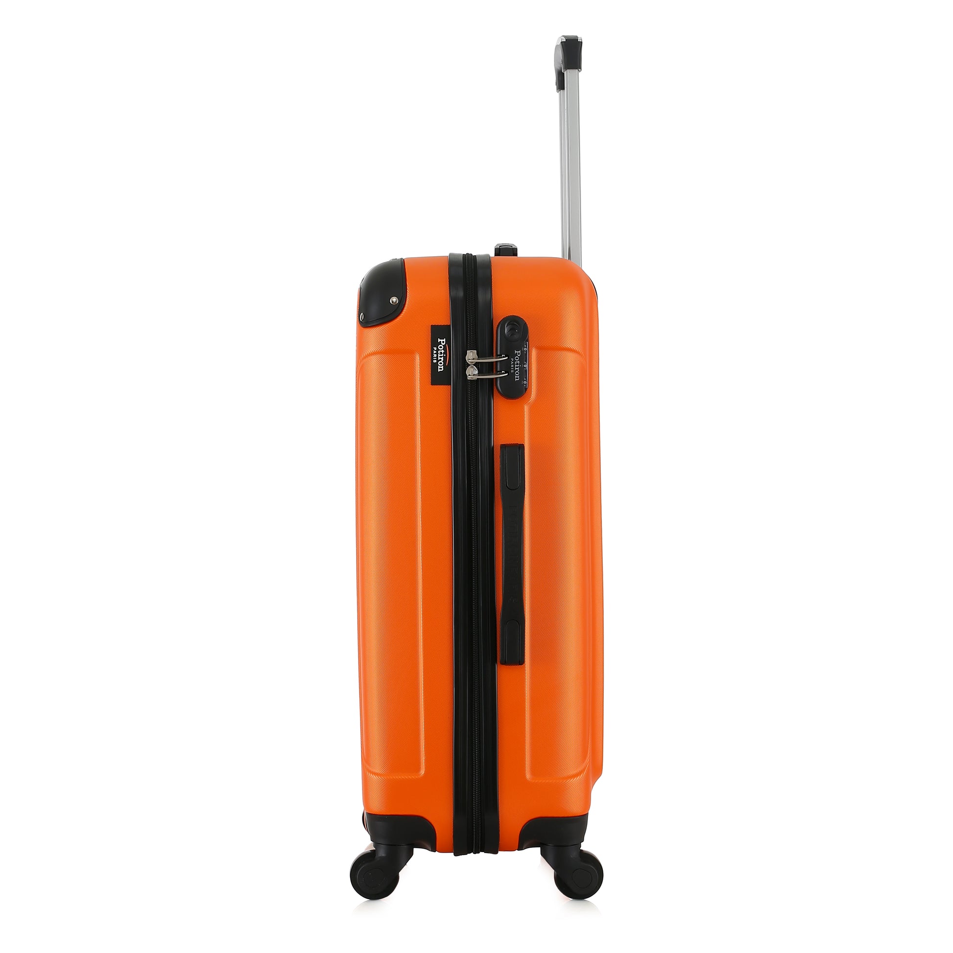 Valise orange de notre collection Potiron Paris, Concorde, taille M, de côté