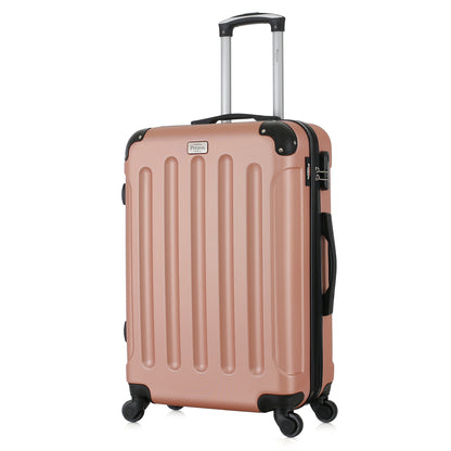 Valise rose de notre collection Potiron Paris, Concorde, taille M, de 3/4