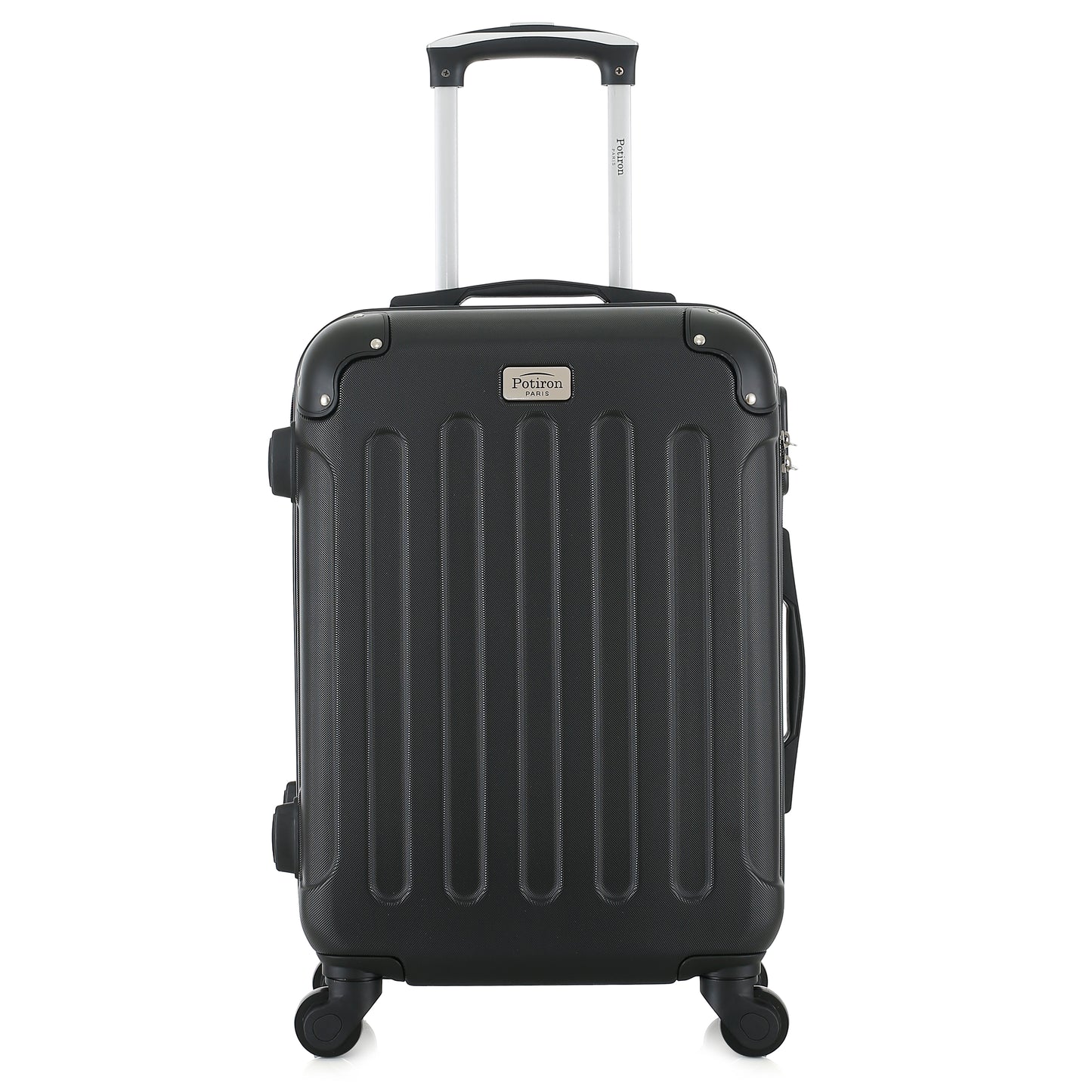 Valise noire de notre collection Potiron Paris, Concorde, taille S, de face