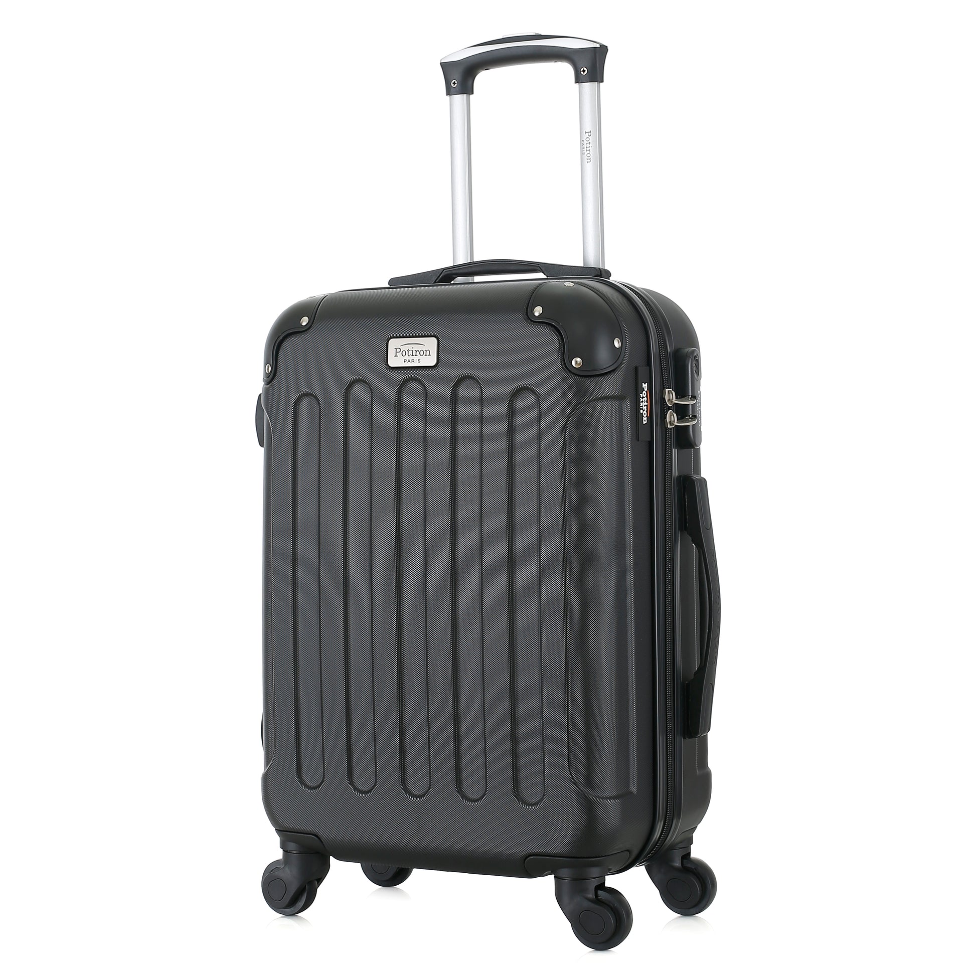 Valise noire de notre collection Potiron Paris, Concorde, taille S, de 3/4