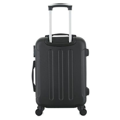 Valise noire de notre collection Potiron Paris, Concorde, taille S, de dos