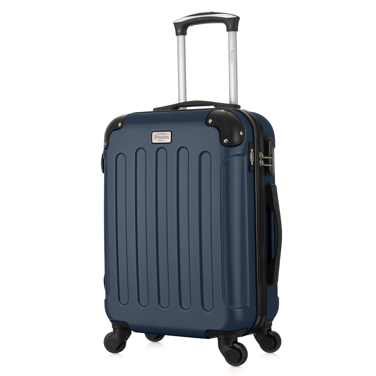 Valise bleue de notre collection Potiron Paris, Concorde, taille S, de 3/4