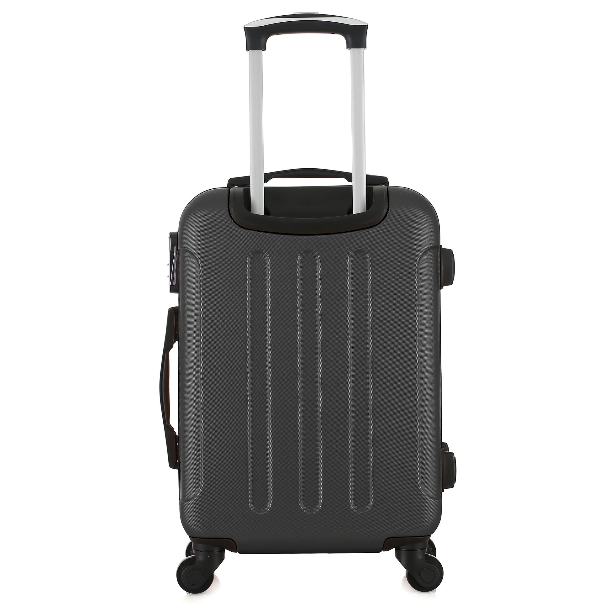 Valise grise de notre collection Potiron Paris, Concorde, taille S, de dos