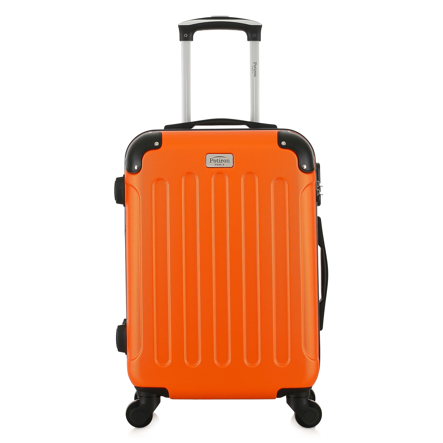 Valise orange de notre collection Potiron Paris, Concorde, taille S, de face