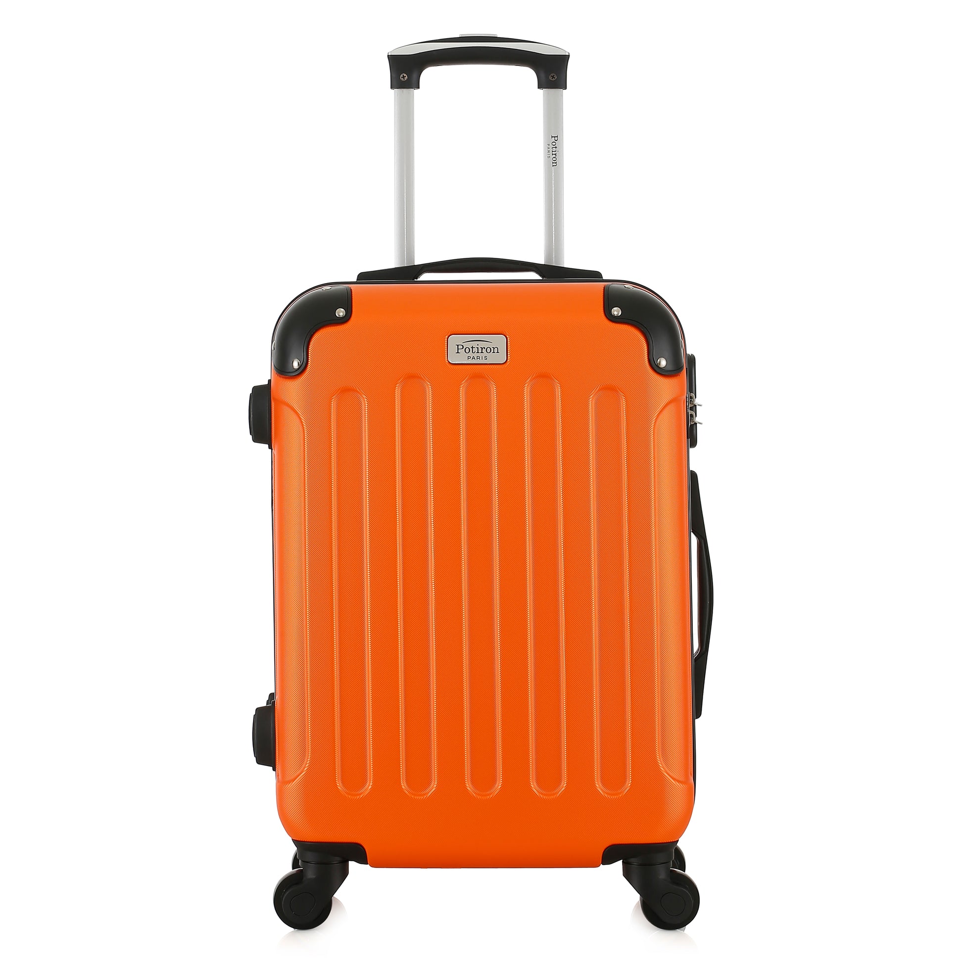 Valise orange de notre collection Potiron Paris, Concorde, taille S, de face