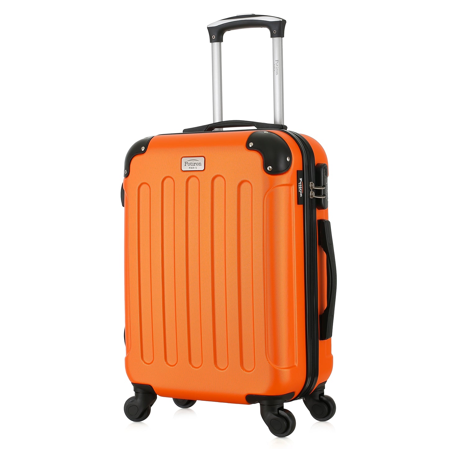 Valise orange de notre collection Potiron Paris, Concorde, taille S, de 3/4