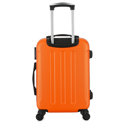 Valise orange de notre collection Potiron Paris, Concorde, taille S, de dos