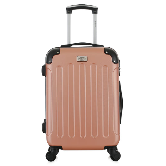 Valise rose de notre collection Potiron Paris, Concorde, taille S, de face