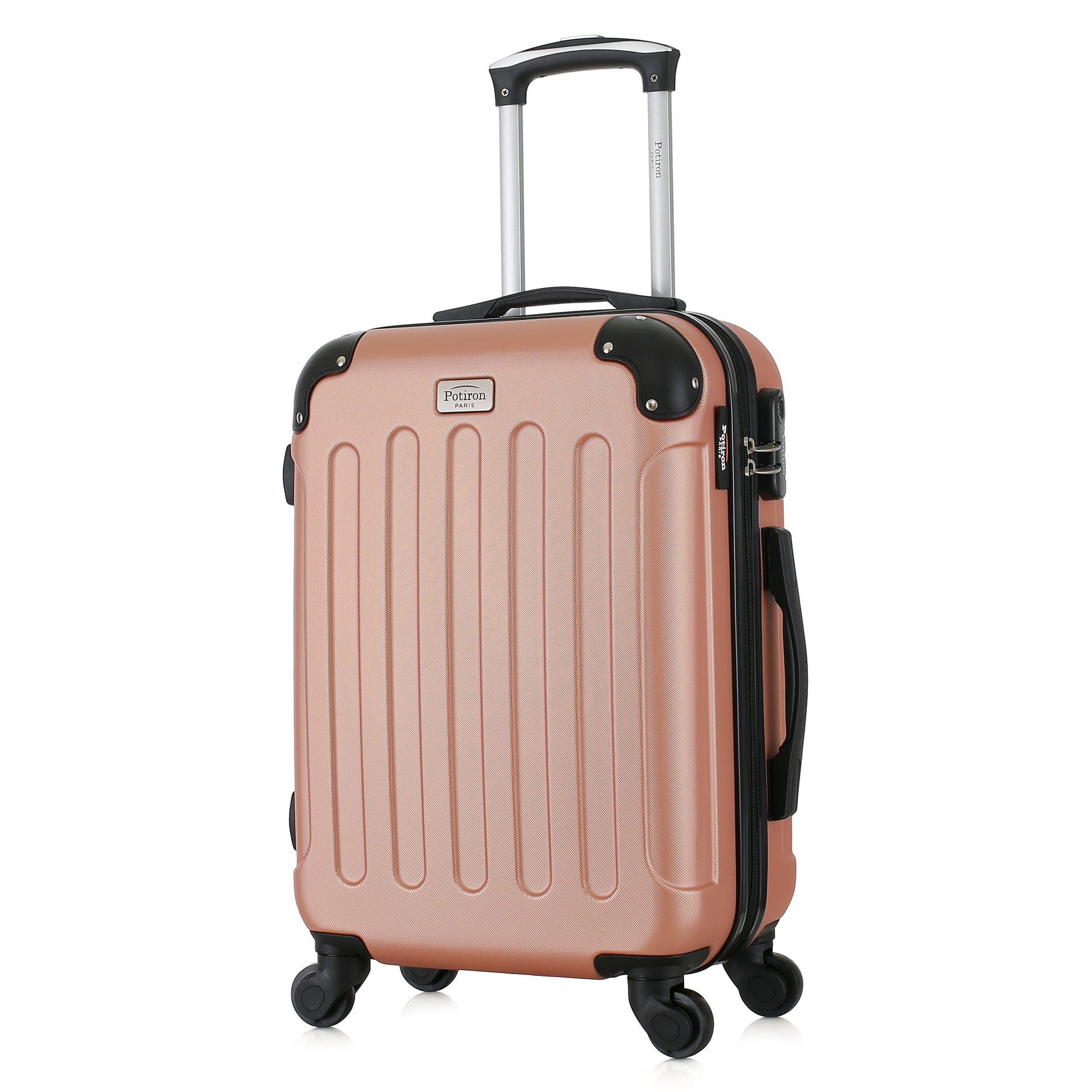 Valise rose de notre collection Potiron Paris, Concorde, taille S, de 3/4