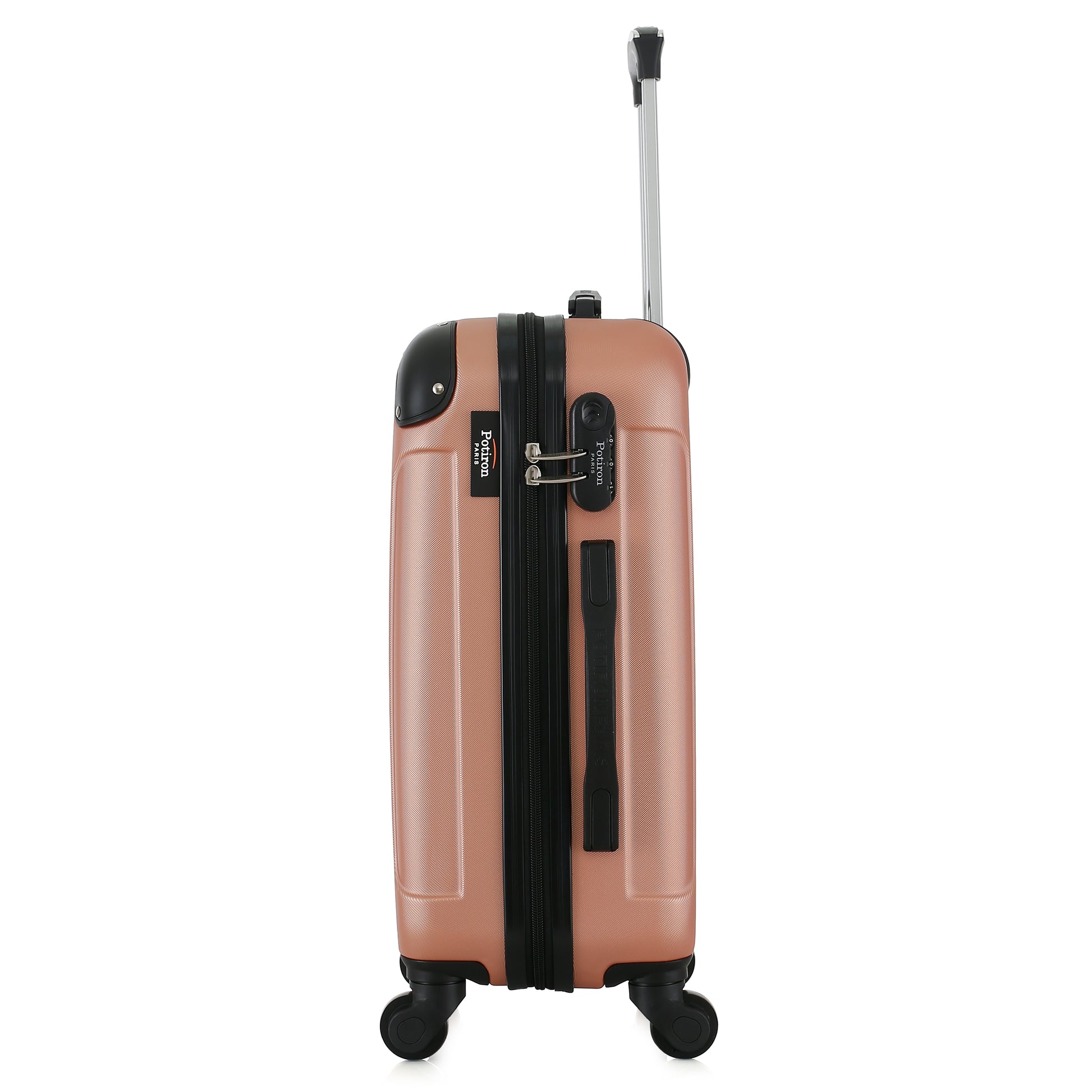 Valise rose de notre collection Potiron Paris, Concorde, taille S, de côté