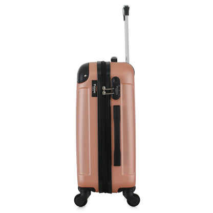 Valise rose de notre collection Potiron Paris, Concorde, taille S, de côté