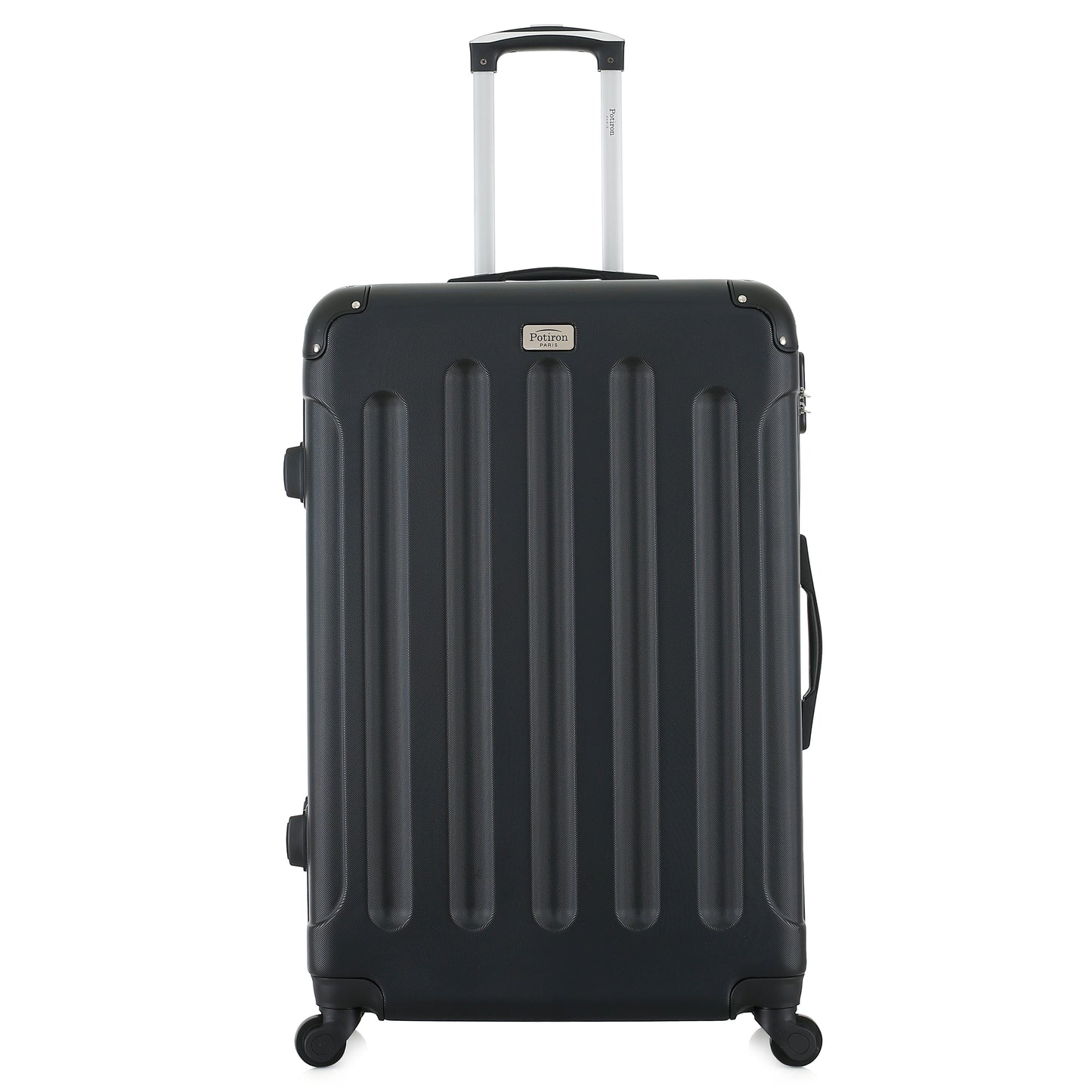 Grande valise rose de face
