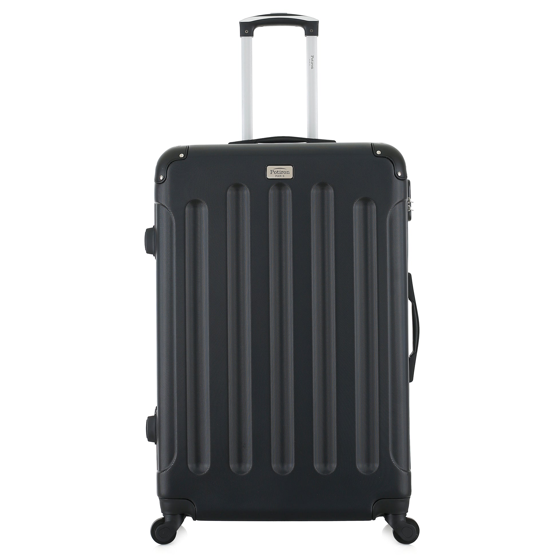 Grande valise rose de face
