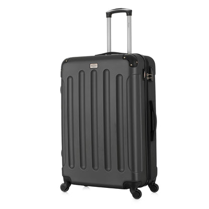 Grande valise grise de 3/4
