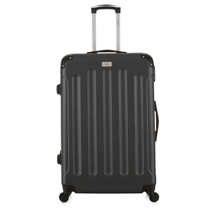 Grande valise grise de face
