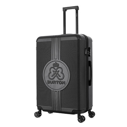 Grande valise noire de 3/4
