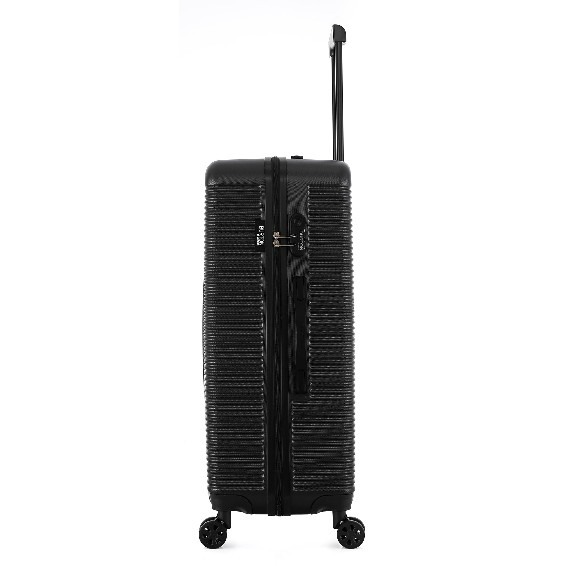 Grande valise noire de côté