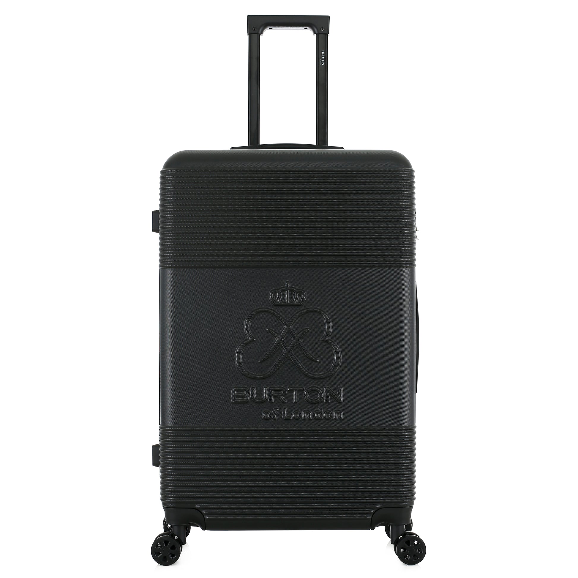 Grande valise noire de face
