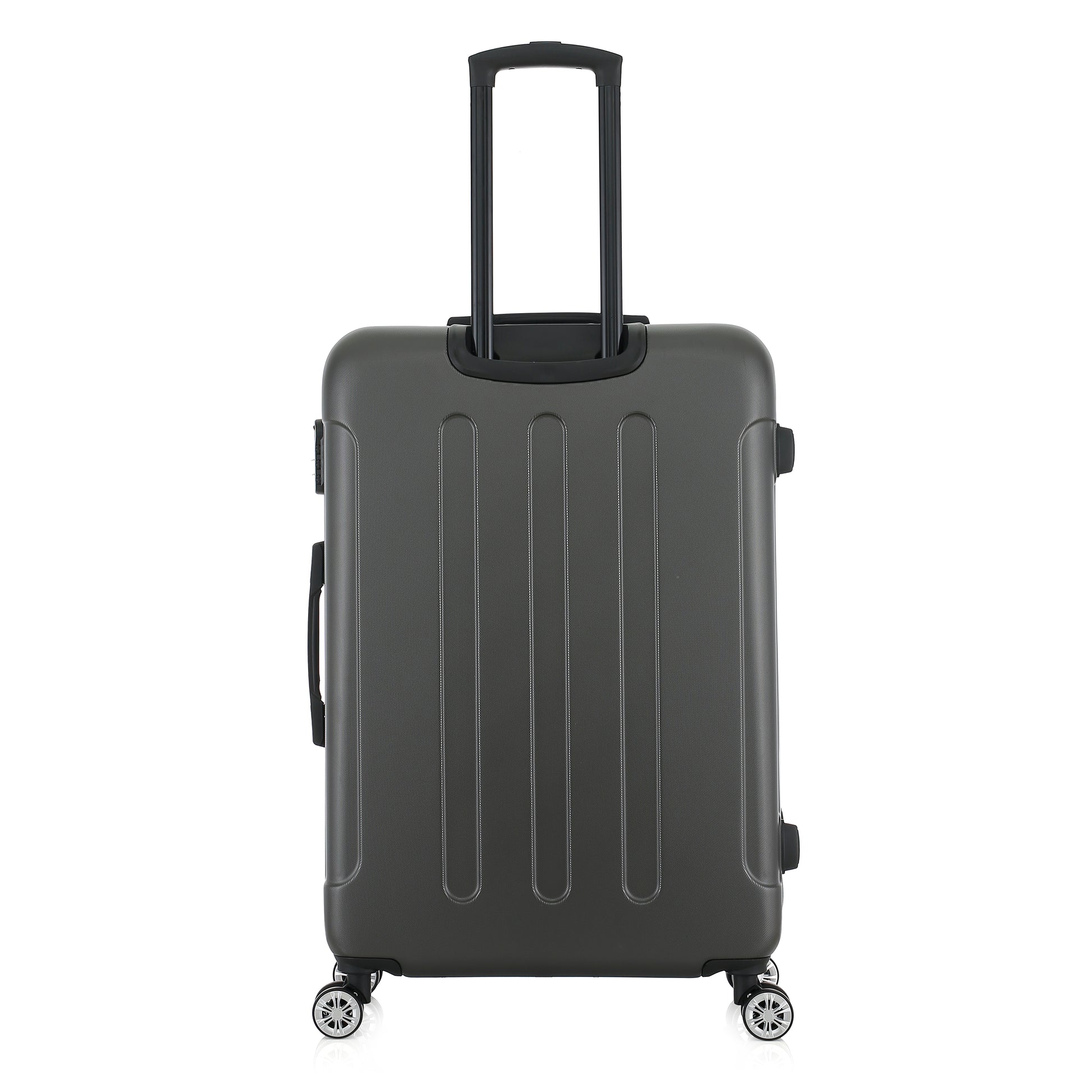 Valise grise de notre collection American Star Miami, taille L de dos