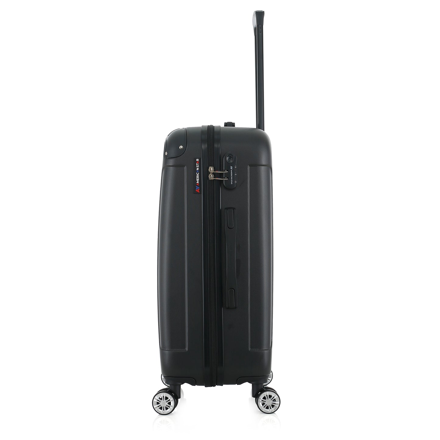 Valise noire de notre collection American Star Miami, taille M de côté
