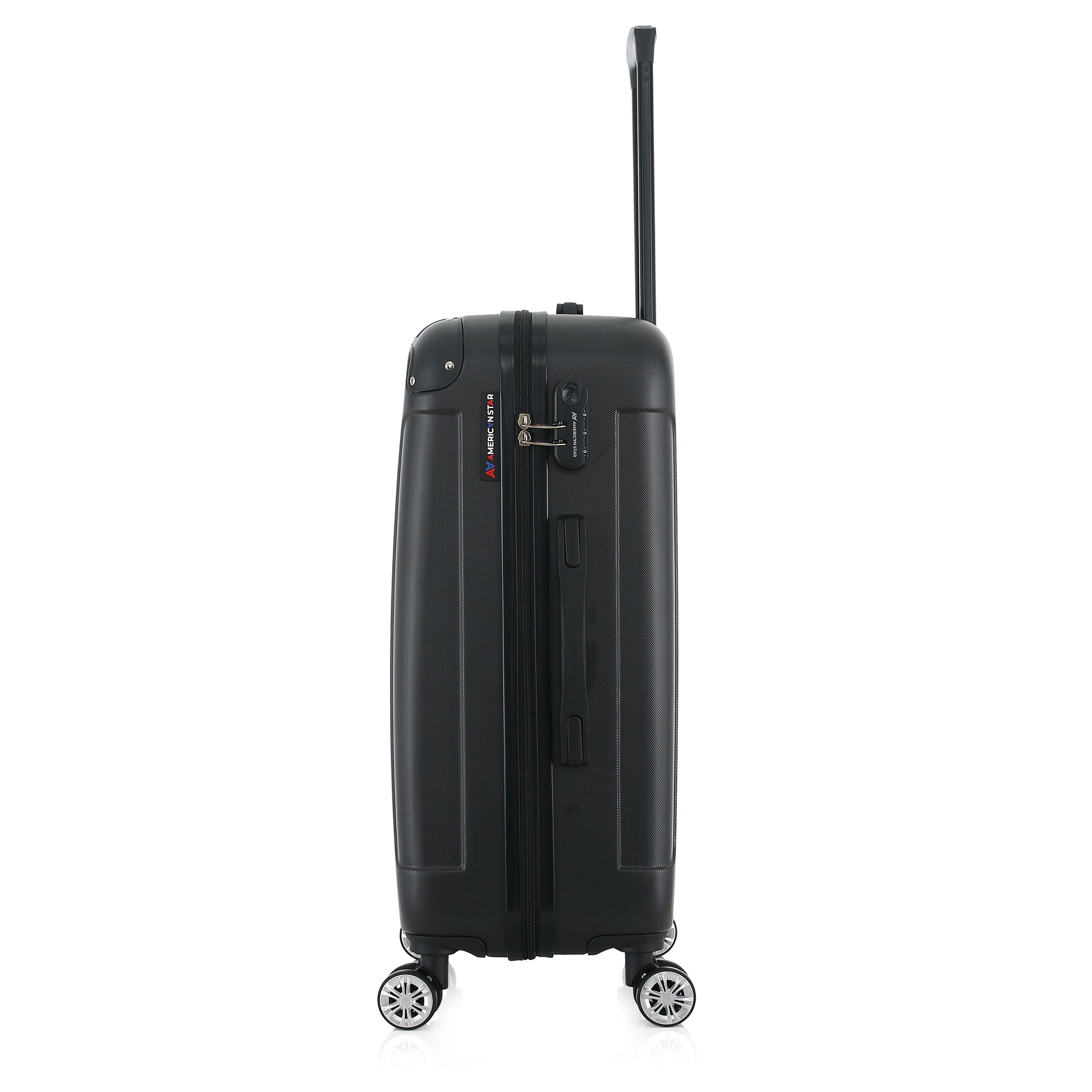 Valise noire de notre collection American Star Miami, taille M de côté